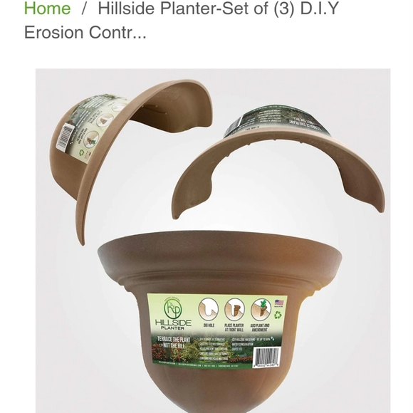 hp Hillside Planter - Set of (3) New